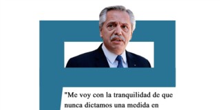 Alberto Fernández: «Me voy con la tranquilidad de que nunca dictamos una medida en prejuicio de los que menos tienen» Alberto Fernández