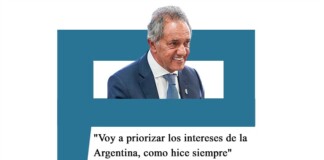 Scioli: «Voy a priorizar los intereses de la Argentina, como hice siempre» Scioli