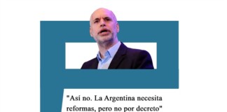 Larreta: «Así no. La Argentina necesita reformas, pero no por decreto» Larreta