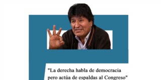 Evo Morales: «La derecha habla de democracia pero actúa de espaldas al Congreso» Evo Morales