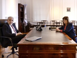 Bullrich se reunió con Aníbal Fernández y reiteró que "Argentina necesita orden"