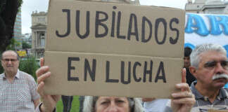 Marcha de jubilados contra el ajuste de Milei Jubilados