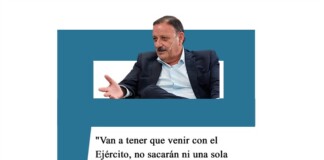 Ricardo Quintela: «Van a tener que venir con el Ejército, no sacarán ni una sola piedra» Quintela