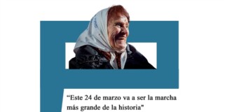 Taty Almeida: «Este 24 de marzo va a ser la marcha más grande de la historia»