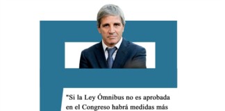 Caputo: «Si la ley ómnibus no es aprobada en el Congreso habrá medidas más duras» Caputo