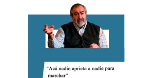 Daer: «Acá nadie aprieta a nadie para marchar»