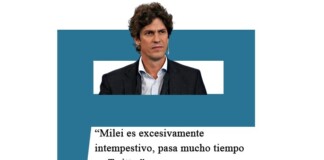 Lousteau: «Milei es excesivamente intempestivo, para mucho tiempo en Twitter» Lousteau