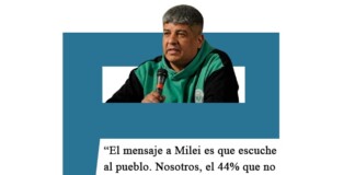 Para Pablo Moyano «el mensaje a Milei es que escuche al pueblo»