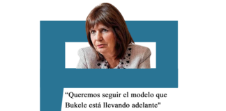 Patricia Bullrich: “Queremos seguir el modelo que Bukele está llevando adelante» Bullrich