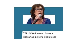 Alesso: «Si el Gobierno no llama a paritarias, peligra el inicio de clases» Ctera