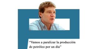 Melella: «Vamos a parar la producción de petróleo por un día» Melella