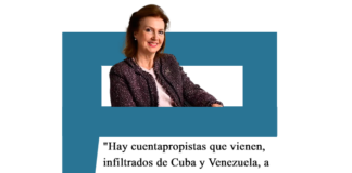 Diana Mondino: «Hay cuentapropistas que vienen, infiltrados de Cuba y Venezuela, a hacer lío» Mondino