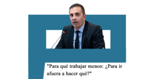 Julio Cordero: «Para qué trabajar menos: ¿Para ir afuera a hacer qué?» Cordero