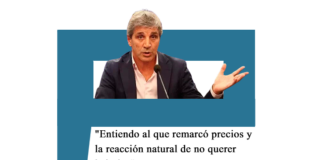 Luis Caputo: «Entiendo al que remarcó precios y la reacción natural de no querer bajarlos» Caputo