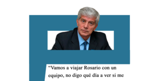 Cúneo Libarona: «En estos días viajamos con un equipo a Rosario, no digo qué día a ver si me están esperando a los tiros» Cúneo