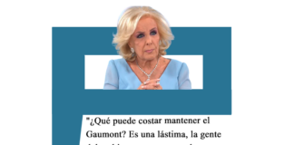 Mirtha Legrand: «¿Qué puede costar mantener el cine Gaumont? Es una lástima, la gente del ambiente tenemos que hacer algo» Legrand