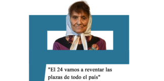 Taty Almeida : «El 24 vamos a reventar las plazas de todo el país» Taty Almeida
