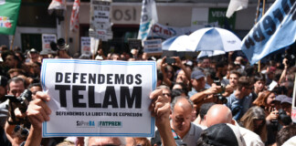 «Acá no hay barrabravas, somos profesionales, queremos informar» Télam