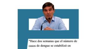 Fernán Quirós: «Hace dos semanas que el número de casos de dengue se estabilizó en Ciudad» Quirós