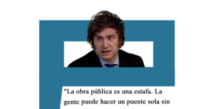 Milei: «La obra pública es una estafa. La gente puede hacer un puente sola sin el Estado» Milei