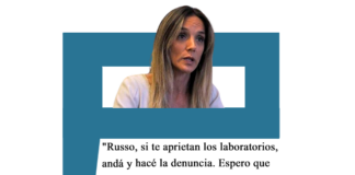 Malena Galmarini: «Russo, si te aprietan los laboratorios, andá y hacé la denuncia. Espero que lo diga en la Justicia» Galmarini