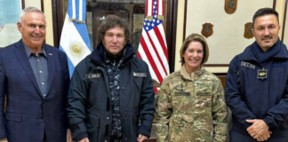 Milei viajó a Ushuaia para reunirse con la generala Richardson Estados Unidos