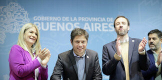 Kicillof firmó una transferencia de fondos para acompañar a los municipios Kicillof