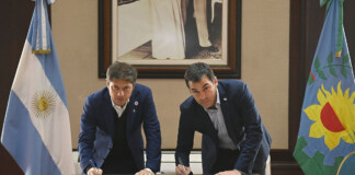 Intendentes del PRO fueron a La Plata a firmar el convenio para recibir fondos Fondos