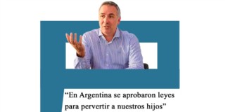 Francisco Sánchez: «En Argentina se aprobaron leyes para pervertir a nuestro hijos» Sánchez