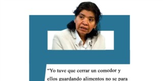 Margarita Barrientos: «Yo tuve que cerrar un comedor y ellos guardando alimentos no se para qué» Alimentos