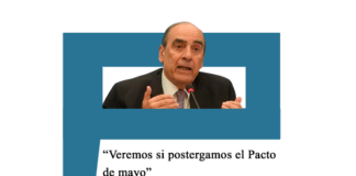 Francos: «Veremos si postergamos el Pacto de Mayo» Francos