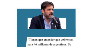 Carlos Bianco: «Tienen que entender que gobiernan para 46 millones de argentinos. Su único territorio no puede ser una hoja de Excel con ingresos y egresos fiscales” Bianco