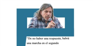 Daniel Ricci: «De no haber una respuesta, habrá una marcha en el segundo cuatrimestre» Ricci