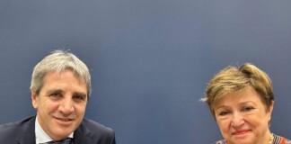 «¡La mejor directora general del FMI de todos los tiempos!», dijo Caputo tras reunirse con Georgieva