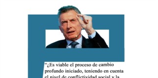 «¿Es viable el proceso de cambio profundo iniciado, teniendo en cuenta el nivel de conflictividad social y la debilidad legislativa del gobierno?» Macri