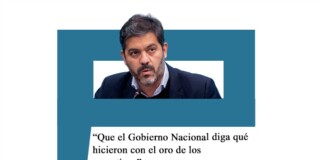 Bianco: «Que el Gobierno Nacional diga qué hicieron con el oro de los argentinos» Bianco