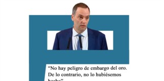 Adorni: «No hay peligro de embargo del oro. De lo contrario, no lo hubiésemos hecho». Adorni