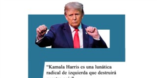 Trump: «Kamala Harris es una lunática radical de izquierda que destruirá nuestro país» Trump