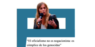Juliana di Tullio: «El oficialismo no es negacionista: es cómplice de los genocidas» genocidas