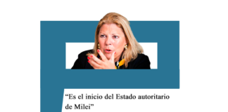 Elisa Carrió: «Es el inicio del Estado autoritario de Milei»
