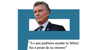 Mauricio Macri: «Lo que pudimos ayudar (a Milei) fue a pesar de su entorno»