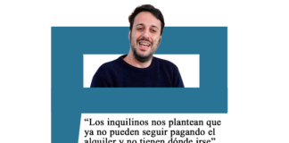 Gervasio Muñoz: «Los inquilinos nos plantean que ya no pueden seguir pagando el alquiler y no tienen dónde irse» vivienda