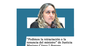 María Rachid: «Pedimos la retractación o la renuncia del ministro» de Justicia Mariano Cúneo Libarona Cúneo Libarona