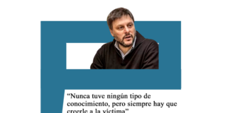 Leandro Santoro: «Nunca tuve ningún tipo de conocimiento, pero siempre hay que creerle a la víctima»
