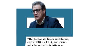 Eduardo Falcone: «Hablamos de hacer un bloque con el PRO y LLA, un scrum para bloquear iniciativas en contra del Gobierno»