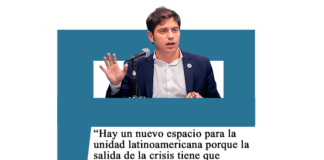 Axel Kicillof: «Hay un nuevo espacio para la unidad latinoamericana porque la salida de la crisis tiene que apuntar a la producción y el trabajo»