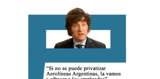 Javier Milei: «Si no se puede privatizar Aerolíneas Argentinas, la vamos a ofrecer a los empleados» Milei