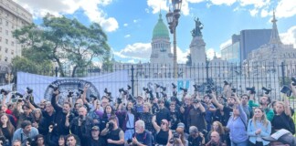 «Camarazo»: reporteros gráficos pidieron la renuncia de Bullrich por el ataque a Pablo Grillo