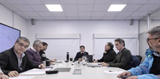 Kicillof se reunió con el comité de emergencia para analizar el despliegue de la asistencia tras el temporal