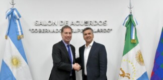 Santilli abrochó el apoyo de Zdero a la reforma laboral en su visita a Chaco